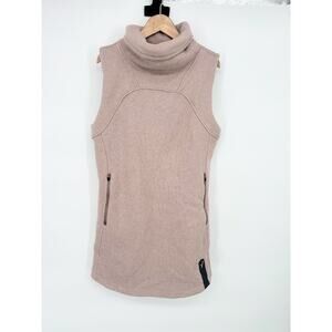 Indyeva Womens Small Tunic Vest Funnel Neck Pullover Polartec Fleece Outdoor